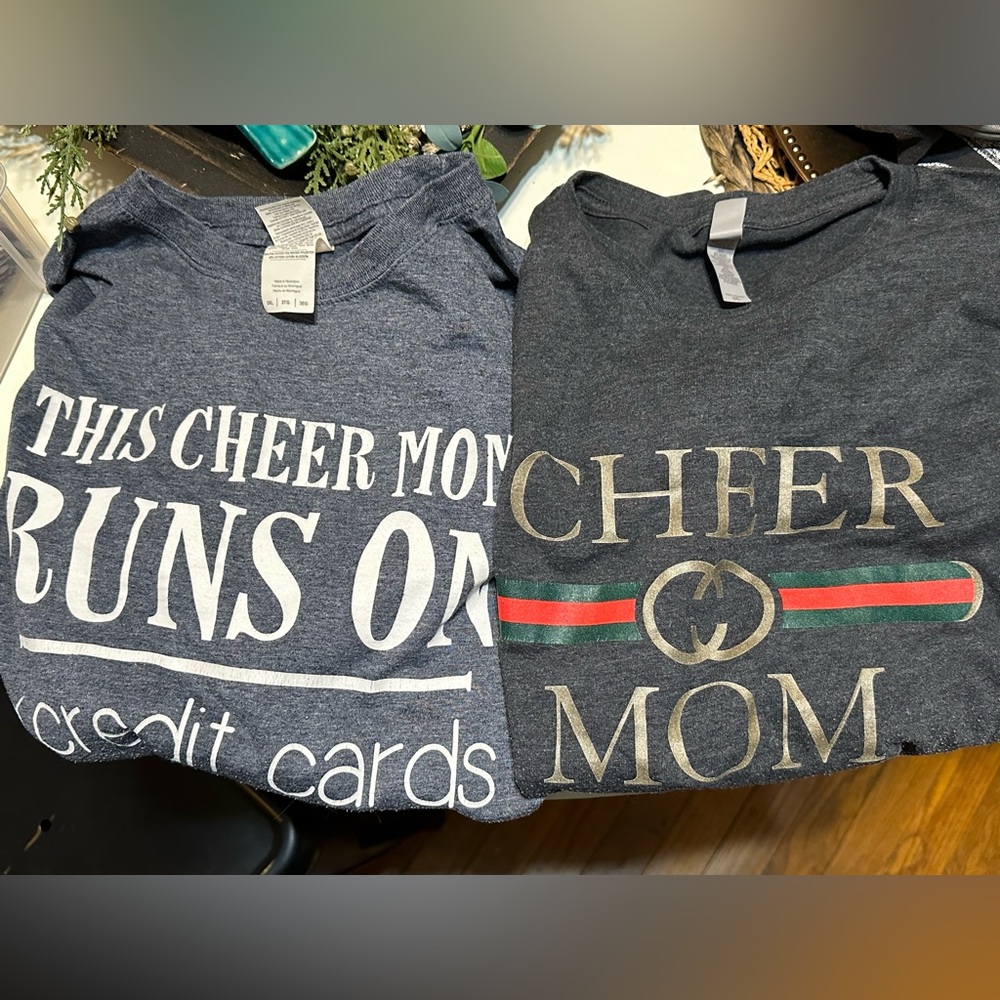 Women’s plus size cheer mom tees, 3X